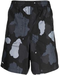 Izzue - Graphic-print Cotton Track Shorts - Lyst