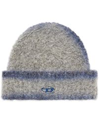 DIESEL - Beanie Mit Logo-Stickerei - Lyst