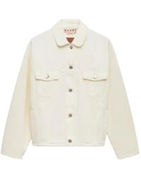 Marni - Denim Jacket With Martingale - Lyst