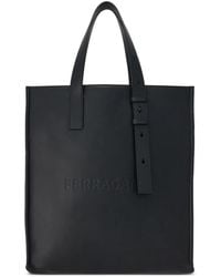 Ferragamo - North-South Leather Tote Bag - Lyst