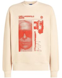 KARL LAGERFELD - Graphic-Print Sweatshirt - Lyst