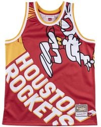 Mitchell & Ness - X Nba Houston Rockets Big Face Jersey - Lyst