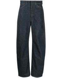 Lemaire - Halbhohe Wide-Leg-Jeans - Lyst