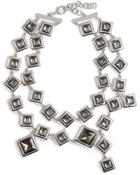Liviana Conti - Zabica Crystal-Embellished Geometric Necklace - Lyst
