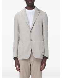 ZEGNA - Chevron-Pattern Single-Breasted Blazer - Lyst