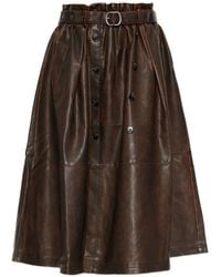 Baum und Pferdgarten - Saimi Belted Faux-Leather Maxi Skirt - Lyst