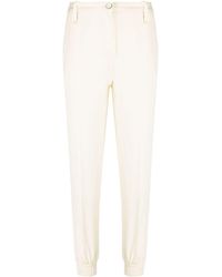 Twin Set - Elasticated-cuff Tapered Trousers - Lyst