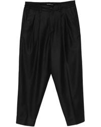 Low Brand - Zen Pleated Elasticated-Waistband Trousers - Lyst