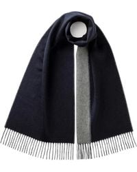 Johnstons of Elgin - Écharpe Réversible À Franges - Lyst