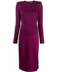 Just Cavalli - Long-Sleeves Midi Dress - Lyst