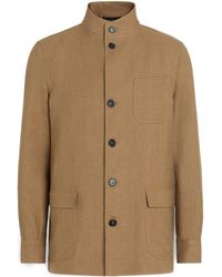 Zegna - Tailored Linen-wool Chore Jacket - Lyst