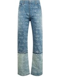 Who Decides War - Logo-Embrodery Panelled Jeans - Lyst