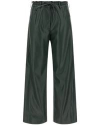 Nude - Paperbag-Waist Wide-Leg Trousers - Lyst