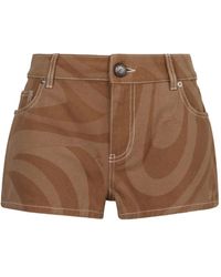 PUCCI - Bermudas con estampado arremolinado - Lyst