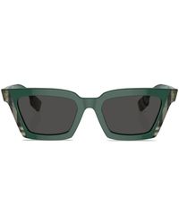 Burberry - Lunettes De Soleil Briar À Carreaux - Lyst