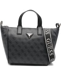 Guess - Small Patterned Tote Bag - Lyst