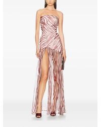 retroféte - Vestido Nicole con estampado de cebra - Lyst