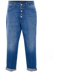 Dondup - Geknöpfte Jeans Im Distressed-Look - Lyst