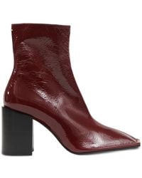 Maison Margiela - Piped Square-Toe Ankle Boots - Lyst