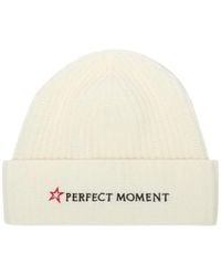 Perfect Moment - Logo-Embroidered Knitted Beanie Hat - Lyst