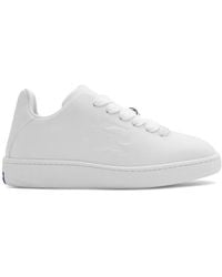 Burberry - Leather Box Sneakers - Lyst