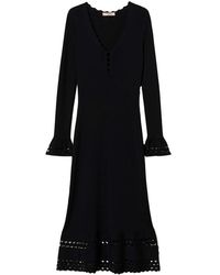 Twinset - Scallop-Trim Midi Dress - Lyst