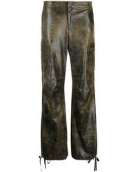 ANDAMANE - Distressed-effect Tapered Trousers - Lyst