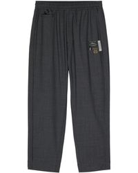 Undercover - Logo-appliqué Straight Trousers - Lyst