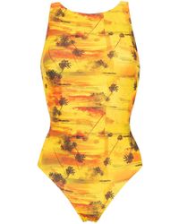 Lygia & Nanny Printed Sirena swimsuit - Jaune