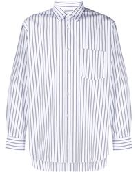 Comme des Garçons - Chemise Rayée En Coton À Manches Longues - Lyst
