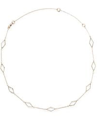 Jil Sander - Argyle-Pattern Brass Necklace - Lyst