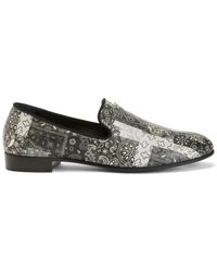 Giuseppe Zanotti - Gipsy Lewis Bandana-Print Loafers - Lyst