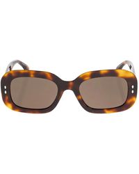 Isabel Marant - Tortoiseshell-Effect Rectangle-Frame Sunglasses - Lyst
