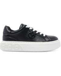 Pinko - Platform Sneakers With Love Birds Logo - Lyst