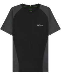 BOSS - Panelled Raglan-Sleeved T-Shirt - Lyst