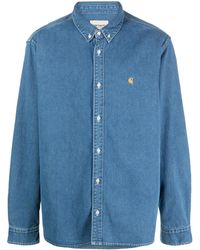 Carhartt - Chemise En Jean À Logo Brodé - Lyst