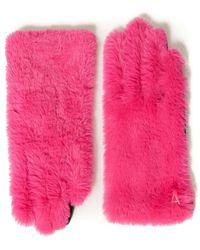 Twinset - Faux-Fur Gloves - Lyst
