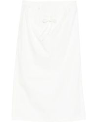 Juun.J - Drawstring-Waist Slit-Detail Skirt - Lyst