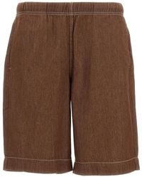 Paul Smith - Contrast-Stitch Elasticated-Waist Shorts - Lyst