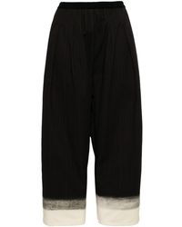 Maison Margiela - Pantalones anchos a rayas diplomáticas - Lyst