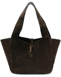 Saint Laurent - Bolso Shopper Le 5 À 7 Bea De Ante Con Placa Del Logo - Lyst