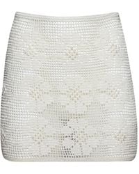 Calle Del Mar - Daisy Chain Crochet Skirt - Lyst