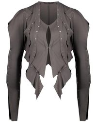SRVC Studio - Blouse Met Lange Mouwen En Ringlets - Lyst