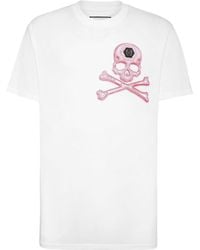 Philipp Plein - Skull&bones Cotton T-shirt - Lyst