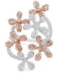 HYT Jewelry - Floral-Motif Diamond Ring - Lyst