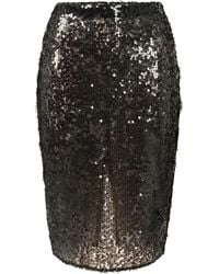 Elisabetta Franchi - Sequin-Embellished Midi Skirt - Lyst