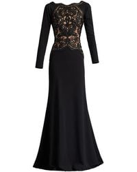 Tadashi Shoji - Long-Sleeve Embroidered Gown - Lyst