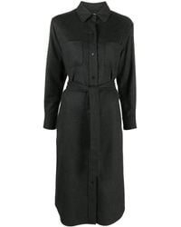 Thom Browne - Silk-Blend Midi Shirt Dress - Lyst
