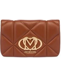Love Moschino - Logo-Plaque Clutch Bag - Lyst