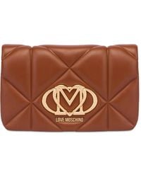 Love Moschino - Logo-Plaque Clutch Bag - Lyst